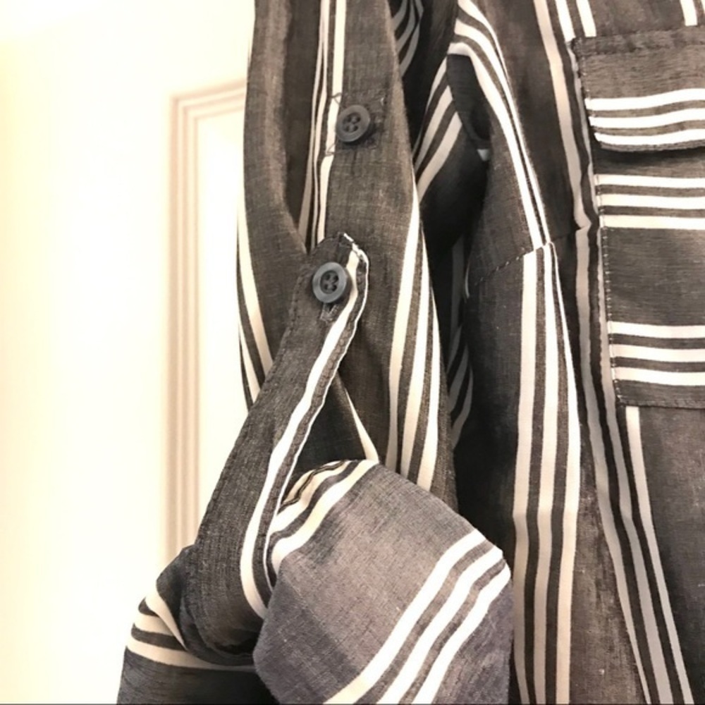 New York & Company Striped Ladies Blouse - Picture 6 of 10